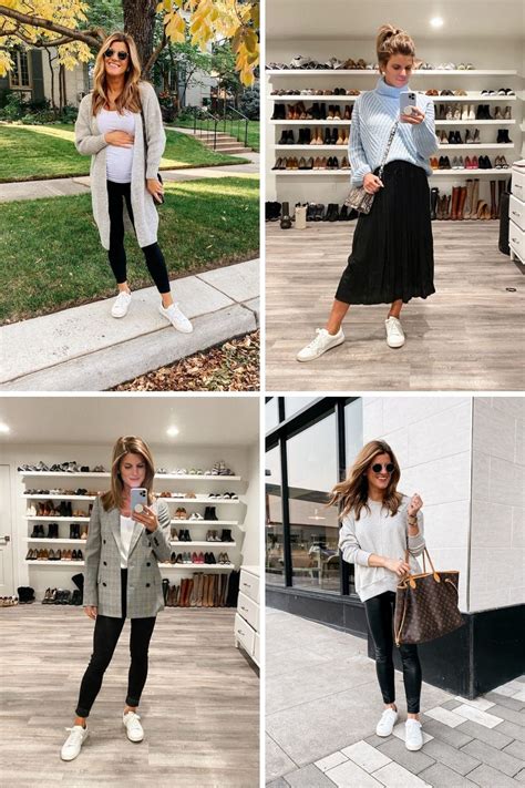 how to style white sneakers womens